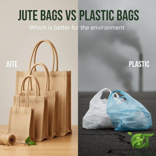 JUTE BAGS VS PLASTIC BAGS : Which is better for the environment - Ecotwist