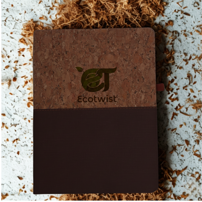 Cork Diary with Fabric